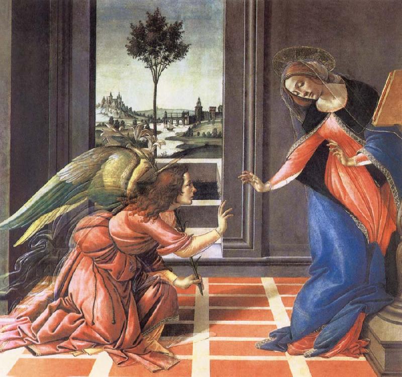 Sandro Botticelli The Verkundigung oil painting picture